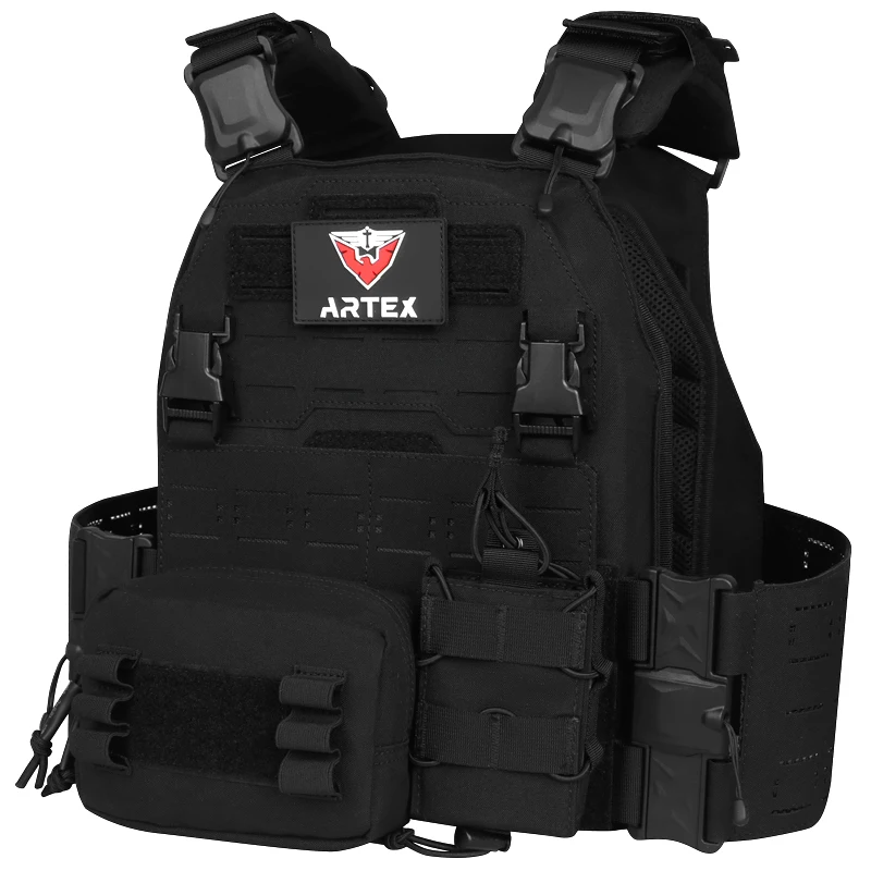 ARTEX8310 500D Nylon Laser Magnetic Quick-Release Tactical Vest Wear-Resistant Water-Resistant Multi-Functional Service Vest
