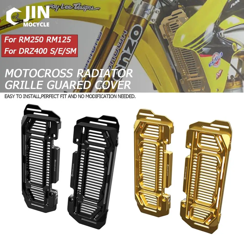 

New 2023 2022 2021 For Suzuki DRZ400S 2000-2020 DRZ 400 S Motorcycle Accessories Radiator Grille Guared Cover Motocross Aluminum