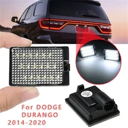 2pcs/set Car LED Rear Number License Plate Lights for Dodge Durango 2014 -2020