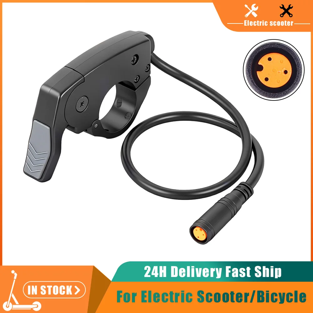 36V 48V 60V 72V bicicleta eléctrica 22mm M8 3Pin acelerador de pulgar Control de velocidad preciso acelerador eléctrico dedo TT009