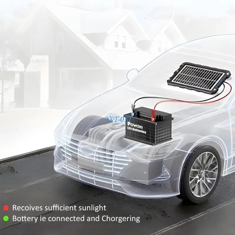 E15A Weatherproof 18V Sun propelled Car Battery Supply With Scratchproof Design And Easy Installation