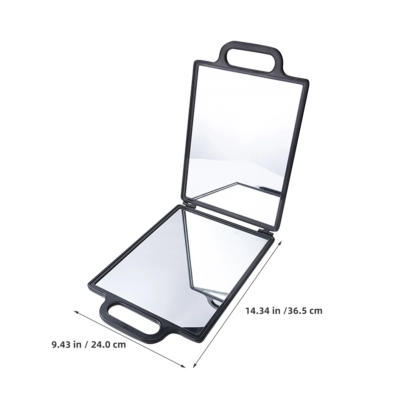 Double-Sided Folding Hairdresser Mirror Salon Back View Tool Portable Folding Rear View Mirror Haircutting Styling Accessory