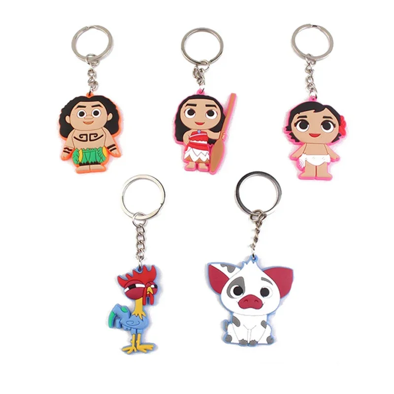 Moana 2 Pvc Brelok do kluczy Disney Nowy film Śliczna kreskówka Kreatywny brelok do torby Kluczyk samochodowy Akcesoria dekoracyjne Dziecko Anime Prezent urodzinowy