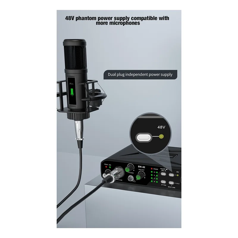 

ELECT-для прямой трансляции, совместимый с гитарой внешний микшер звуковой карты, USB-компьютер, небольшой микшер без драйверов, высокая частота дискретизации