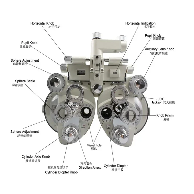 

New Design Optometry Vision tester VT-5CB Optical manual phoropter for sale