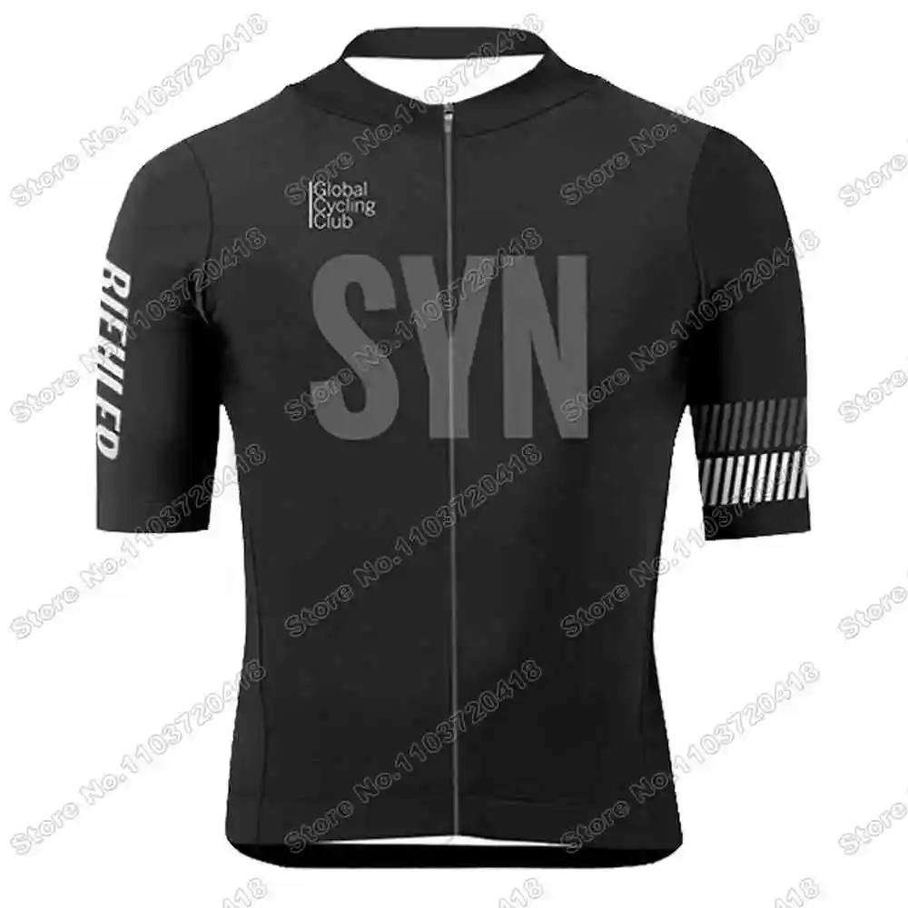 2025 SYN الدراجات جيرسي قصيرة الأكمام أسود أخضر وردي برتقالي رمادي الصيف الدراجات ملابس الرجال الطريق دراجة قمصان دراجة القمم الجبلية