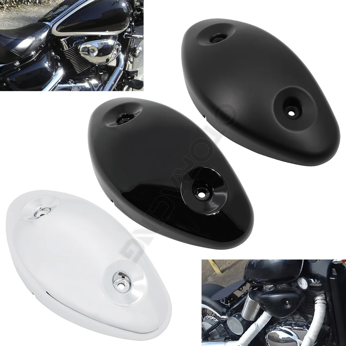 Motorcycle Air Cleaner Cover Air Filter Cap For Suzuki Boulevard / Intruder VL800 C50 2001-2008 2002 2003 2004 2005 2006 2007