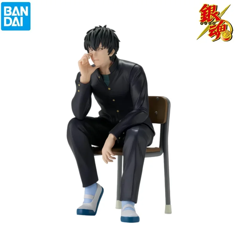 In Stock Bandai Original Gintama Okita Sougo Katsura Kotarou Hijikata Toushirou Anime Action Figures Model Toys Ornament Gifts