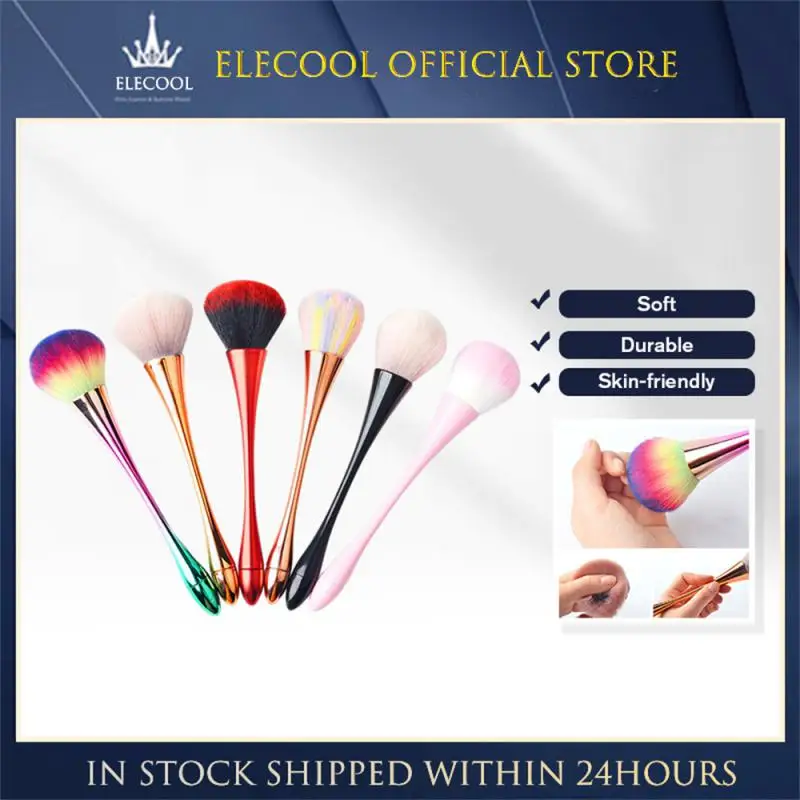 Cleaning Brush High Quality Fashion Rose Gold Design Enhance Makeup Procedure Perfect Rosy Cheeks High Quality Bristles Red Blue