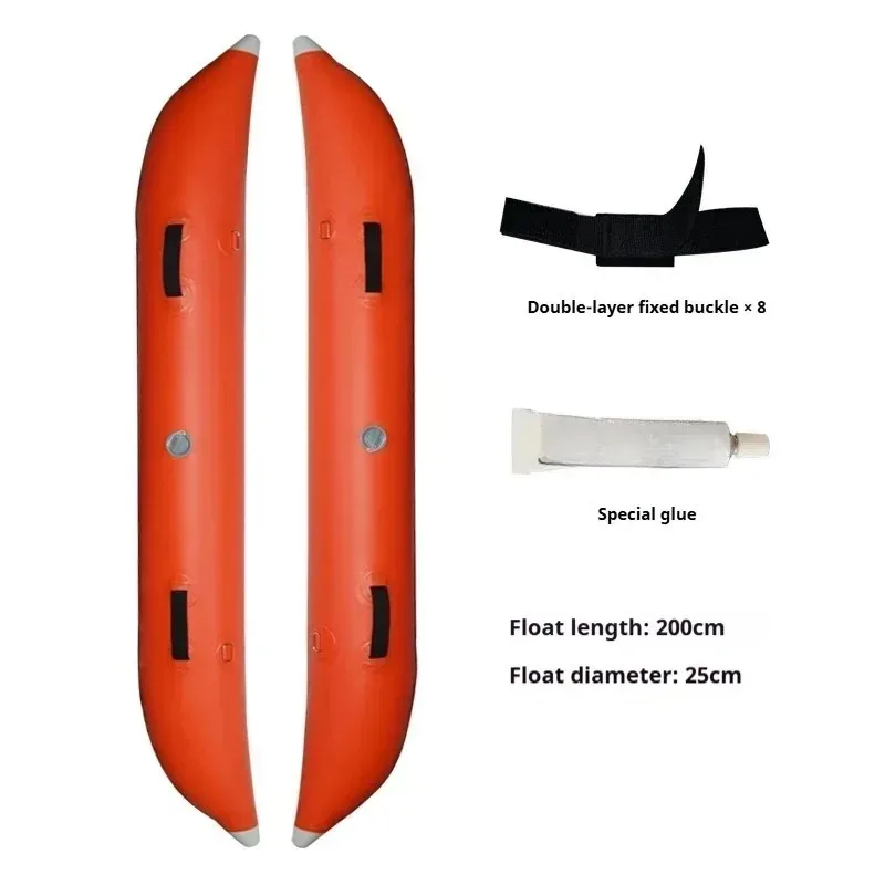 Inflatable SUP Kayak Fishing Board, Double-Layer Anti-Rollover Design, EVA Deck & Foldable Rod Holders for Outdoor Lure Fishing