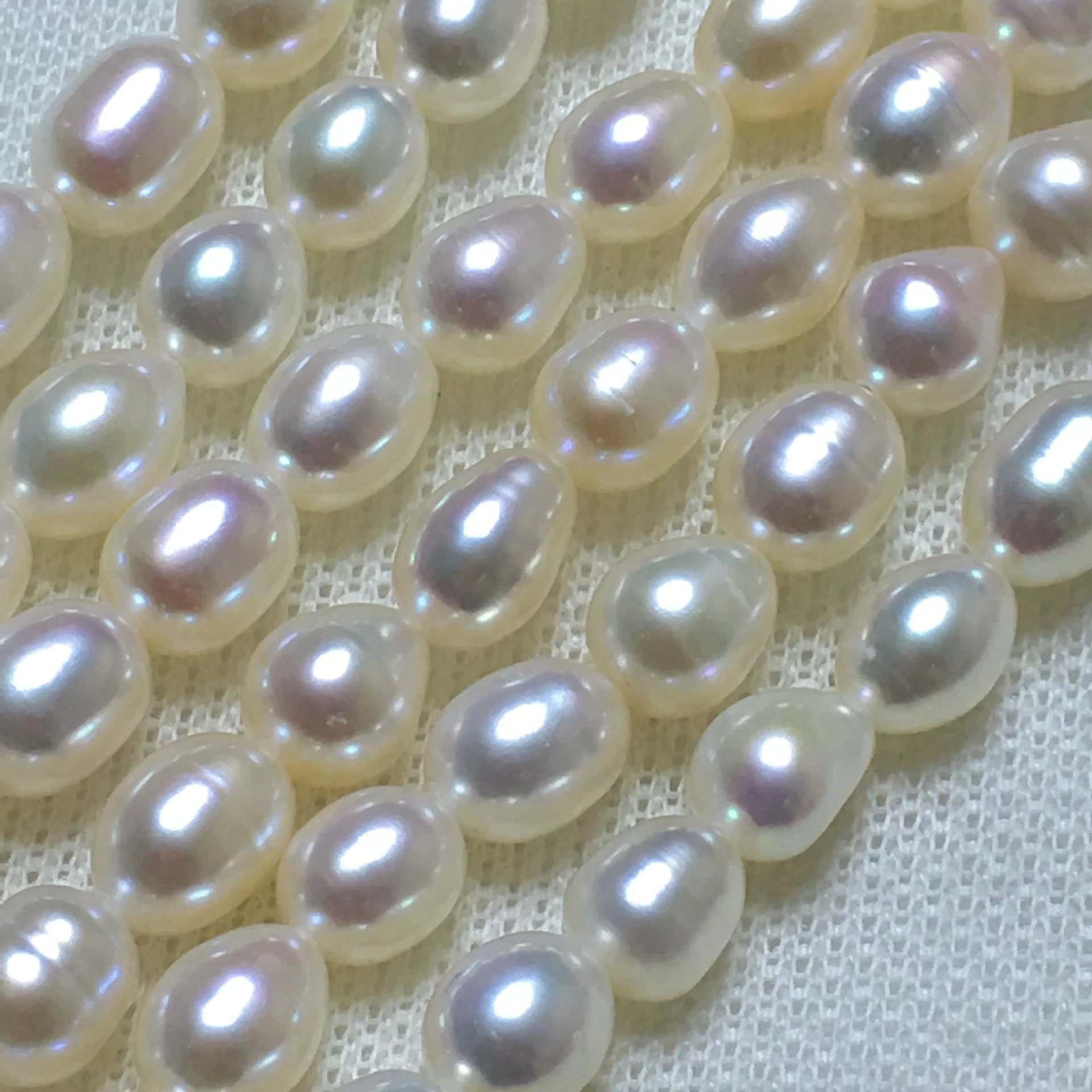 

4A Natural Freshwater Pearl Strand Beads High Quality Rice Shape Punch for Jewelry Making DIY Necklace Bracelet Earring