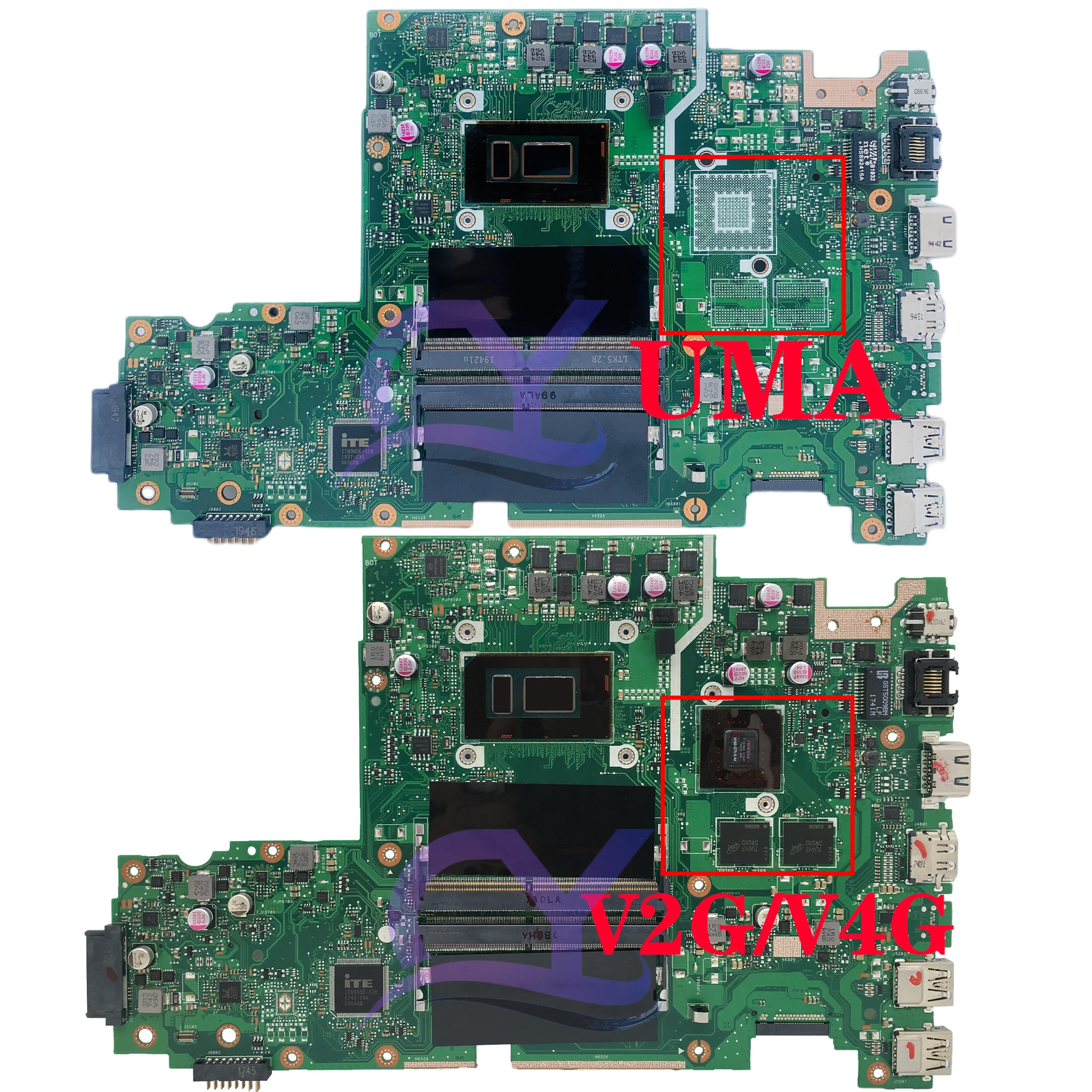 Imagem -03 - Placa-mãe do Portátil com i3 i5 I77 8th Uma 930mx 940mx Mx150 X542un Mainboard X542u X542ur X542uq X542uf Mainboard