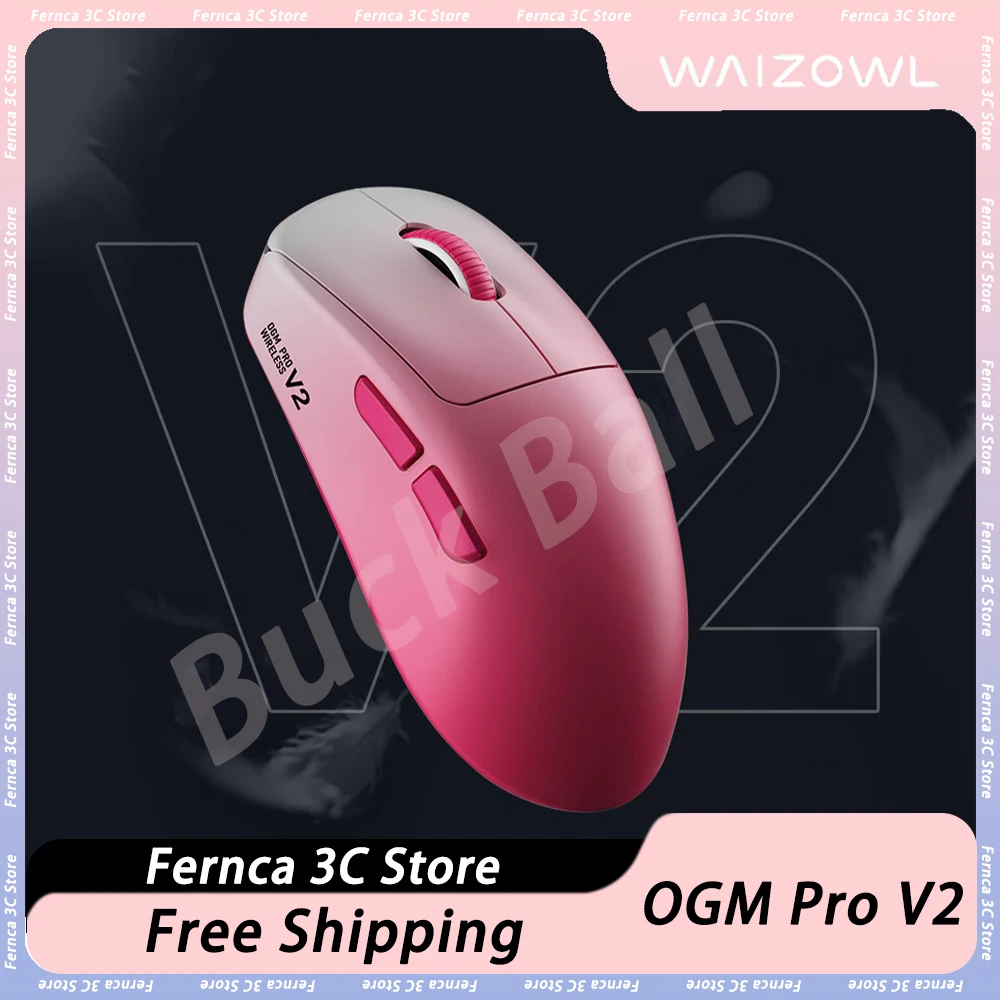 

Мышь Waizowl OGM Pro V2, тройной режим, 8K, скорость возврата Paw3950, сенсор, беспроводная мышь, 49 г, легкая игровая мышь, аксессуары для ПК, подарок