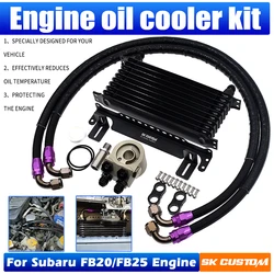 SK CUSTOM Oliekoeler Kit Voor Subaru Forester XV Outback Legacy FA FB20 FB25 Motor Radiator Thermostatische Adapter Auto Accessoires