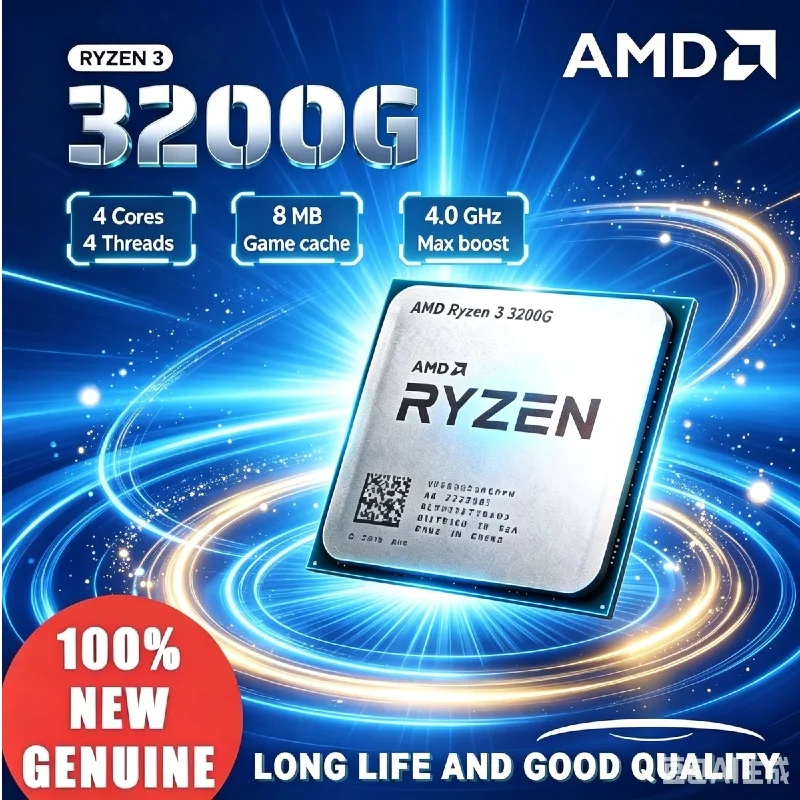 processeur-de-bureau-amd-r3-3200g-100-neuf-d'origine-processeur-de-jeu-d'entree-de-gamme-36-ghz-quadricœur-65-w-socket-am4