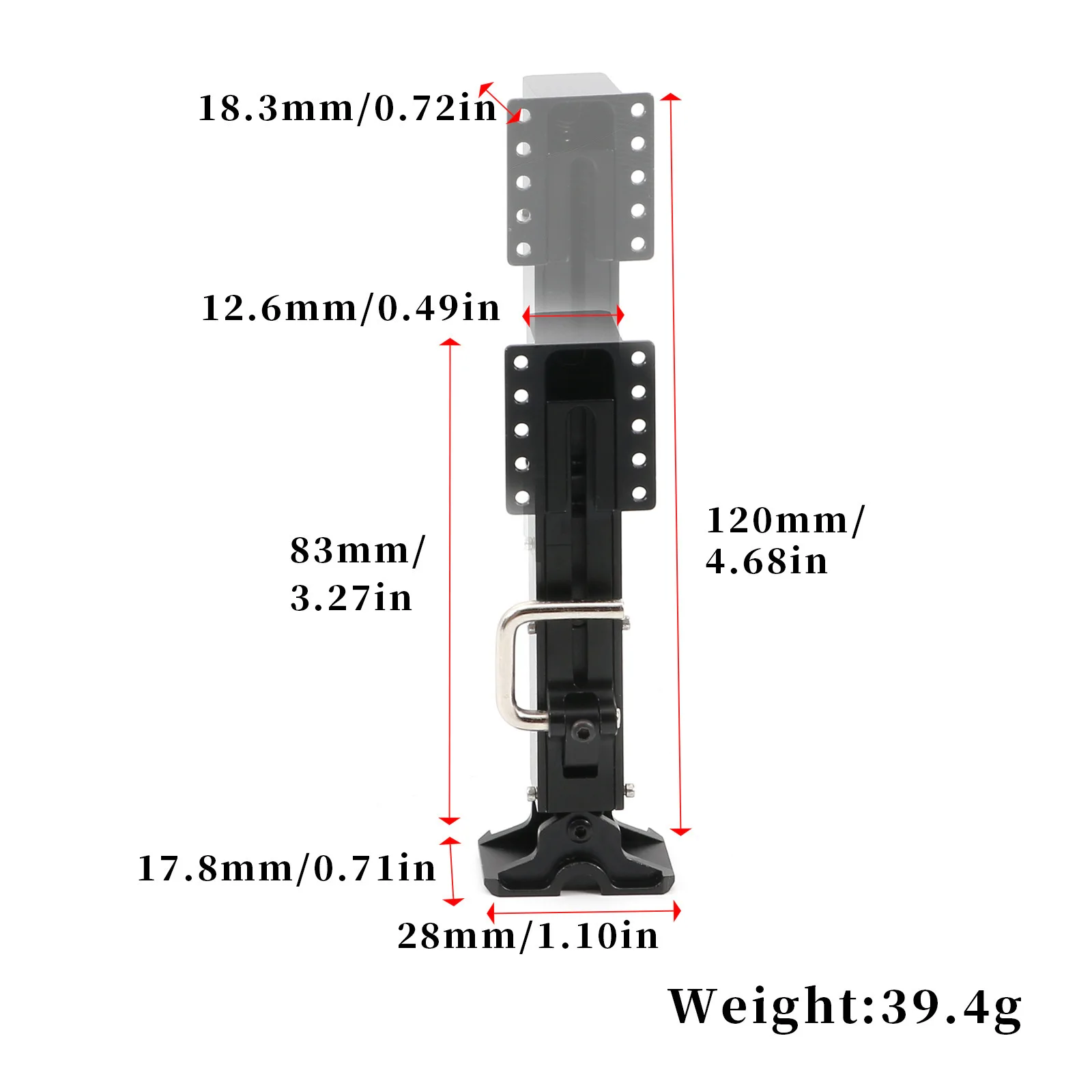 Metal Trailer Landing Gear Holder Outrigger for 1/14 Tamiya RC Dump Truck SCANIA 770S R620 VOLVO Arocs MAN TGX Car Accessories