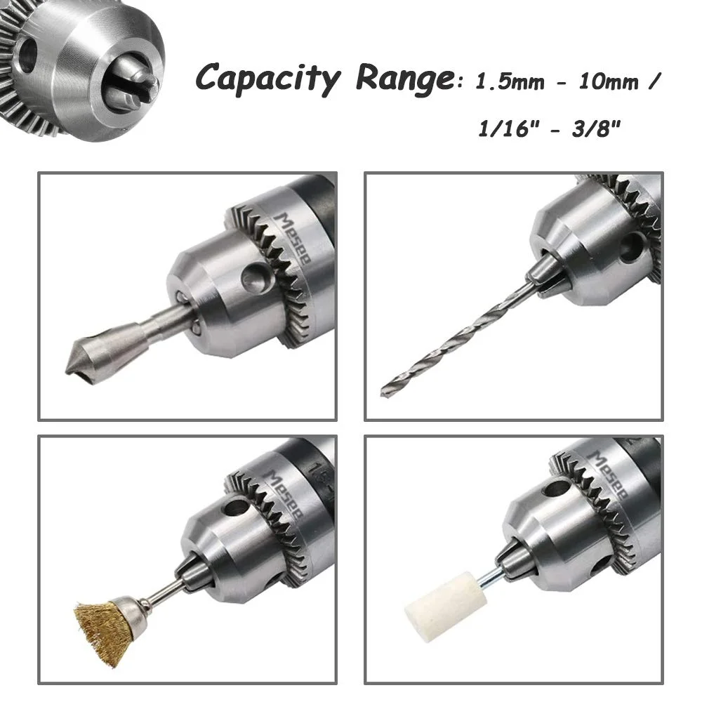 1.5-10mm 3/8-24UNF+1/4 Hex Head 3/8 Thread Extension Rod Light Wrench Drill Chuck Power Tool Accessories