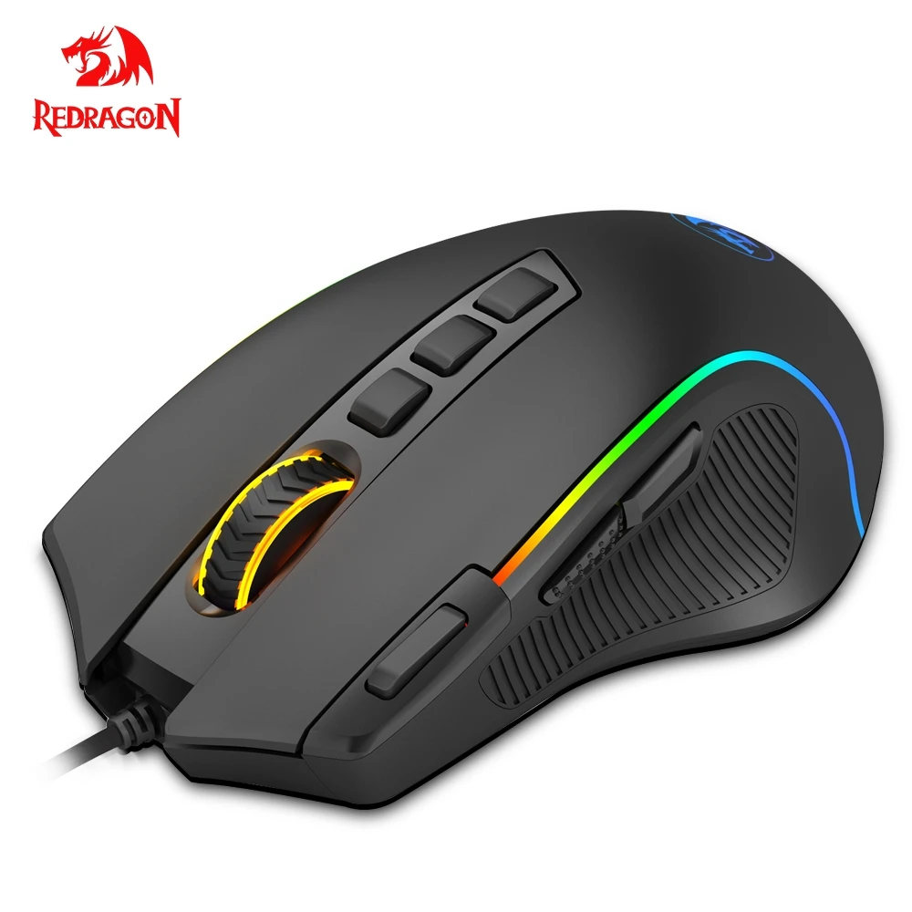 Redragon Predator M612 USB wired RGB Gaming Mouse 8000 DPI programmable game mice backlight ergonomic laptop PC computer