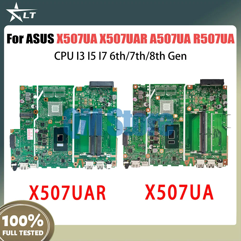 

X507UA Mainboard For ASUS X507UAR A507UA R507UA F507UA Y5000UA Laptop Motherboard CPU I3 I5 I7 6th-7th-8th Gen UMA DDR4