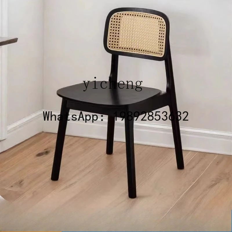 

Обеденный стул X7 из массива дерева для дома и отдыха, простой, винтажный, для кафе и ресторанов, со спинкой