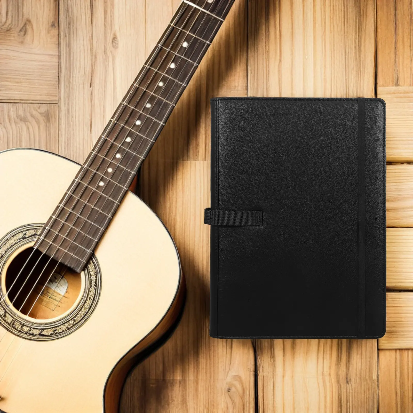 

Music Sheet Folder A4 Piano 13x9.7inch Portable Sheet Music Binder Organizer Hand Strap for Concert Choral Practice