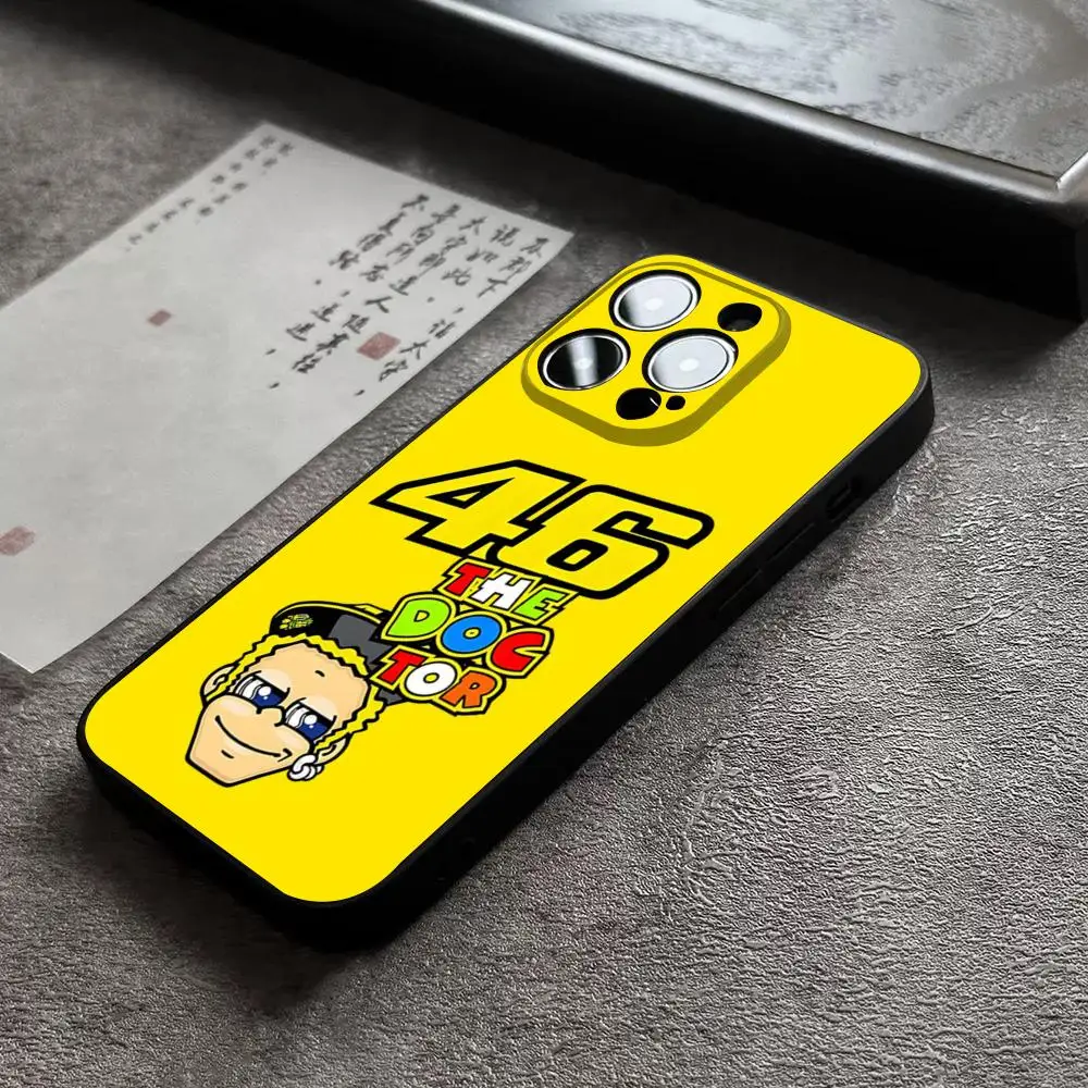 Moto Gp R-Rossi Cool 46 Phone Case For 14 Pro Max For Apple Iphone 16 15 Po Max 12 Mini 11 13 Pro Xr X Xs 8 7 Plus Back Cover