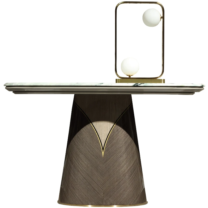 

Modern Italian light luxury marble entrance decoration cabinet furniture