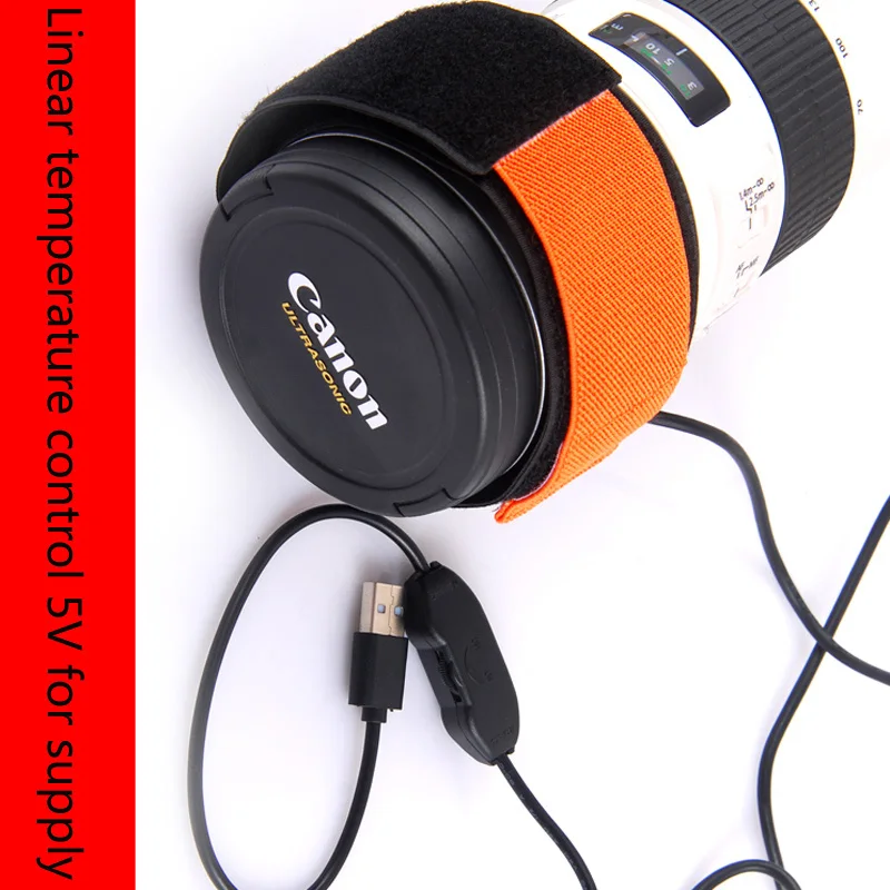 

DC 5 В USB телескопы с подогревом камеры DSLR объектив нагреватель росы полоса линейный контроль температуры нагреватель росы