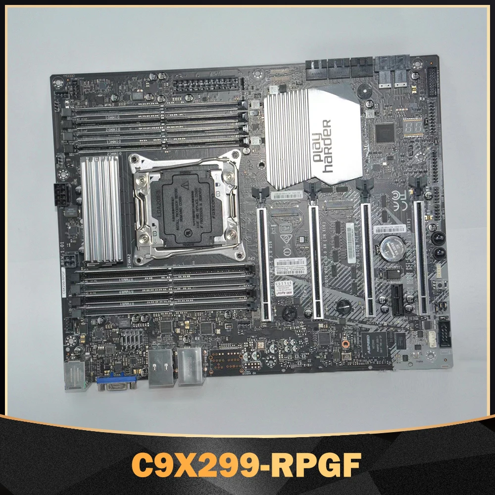 Motherboard i7 i9 X-series Processor Non-ECC DDR4 LGA-2066 PCI-E3.0 M.2 For Supermicro C9X299-RPGF