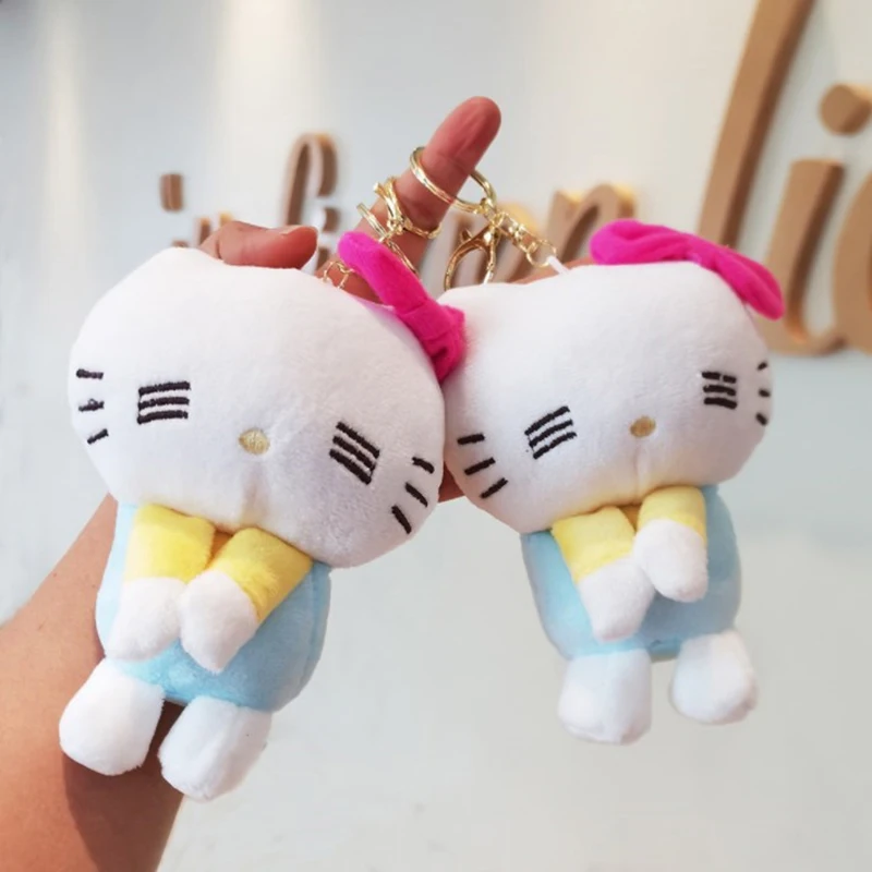 

Sanrio плюшевый брелок Hello Kitty спящий Kawaii мягкие игрушки для детей милый плюшевый Кукла подвеска брелок для девочек рождественские подарки