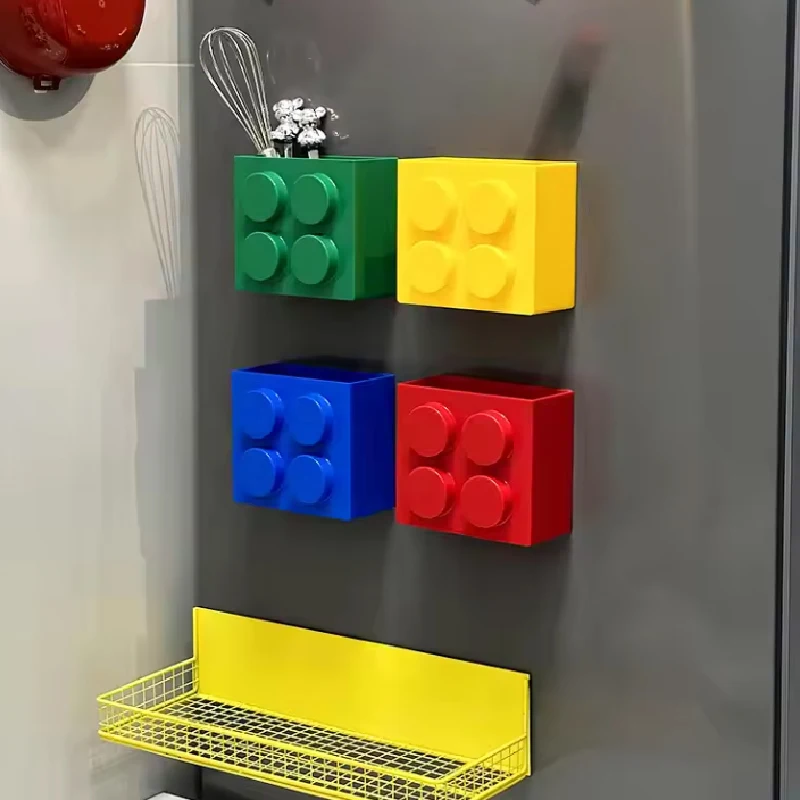 Magnetischer, an der Wand montierter Küchenstrohhalm mit schmalem Rand, Aufbewahrungsbox aus Frischhaltefolie, seitliches Aufbewahrungsregal für den Kühlschrank