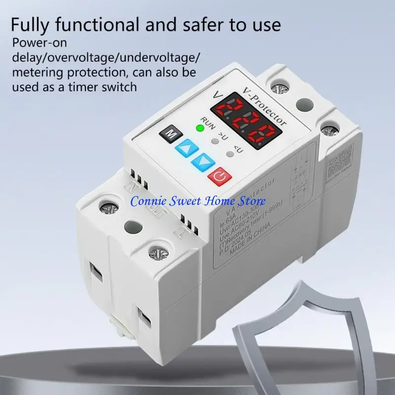 LXAF Home & Industrial Use Voltages Protector with Auto Reset Plastic Voltages Protections Device Automatic Voltages Protections
