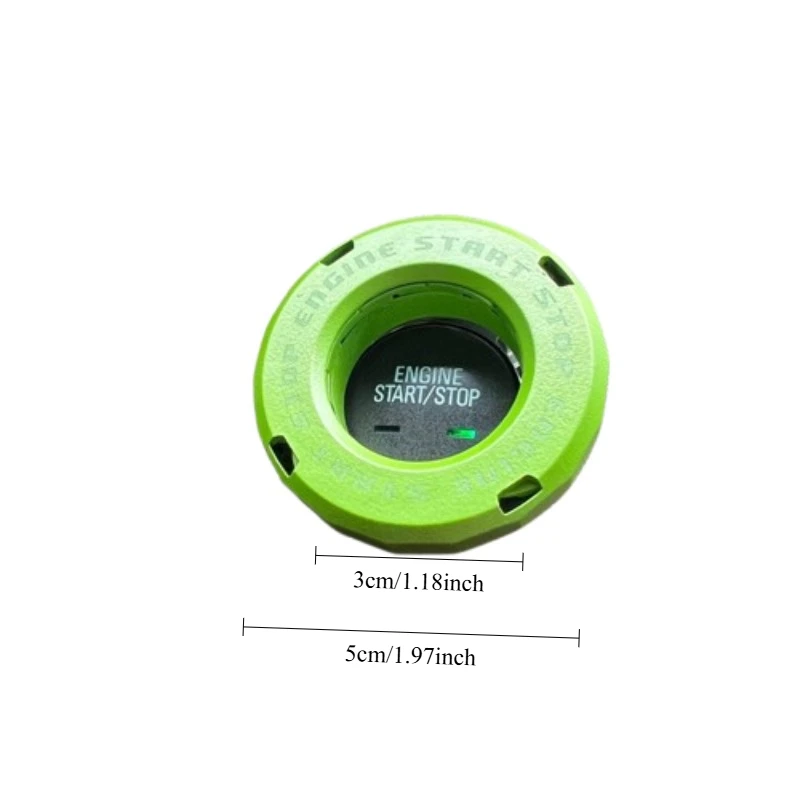 Ignition Device Decor Motorcycle Key Cover Car Interior Sticker Decorative Rotary Push To Start Button Cover for Motorcycle Lock image 6