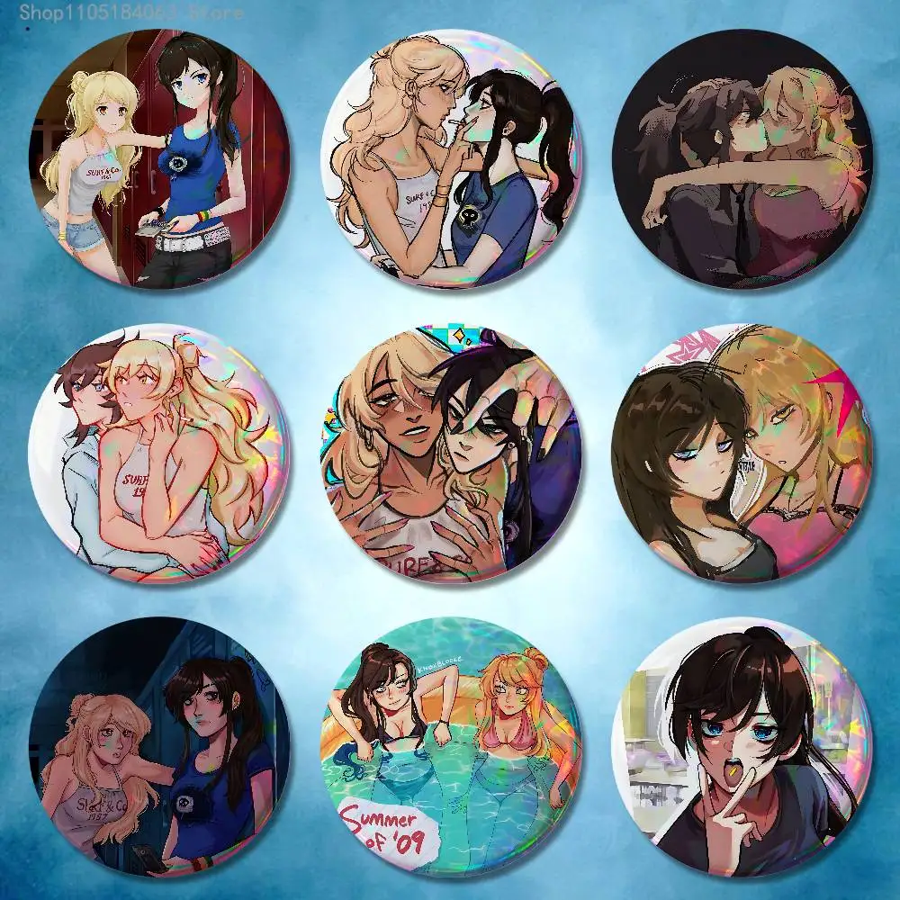 

Jecka Nicole C-Class of 09 Jeckole Pin Tinplate Round Brooch Cosplay Nijigen Otaku Culture Badges 58mm 44mm 32mm 75mm 25mm