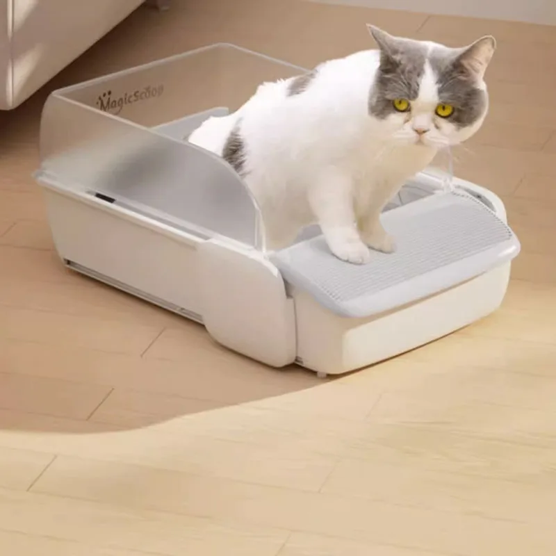 automatic cat sand box mat litter box self cleaning sand shovel mat collector cleaner self cleaning cat toilet Pet supplies