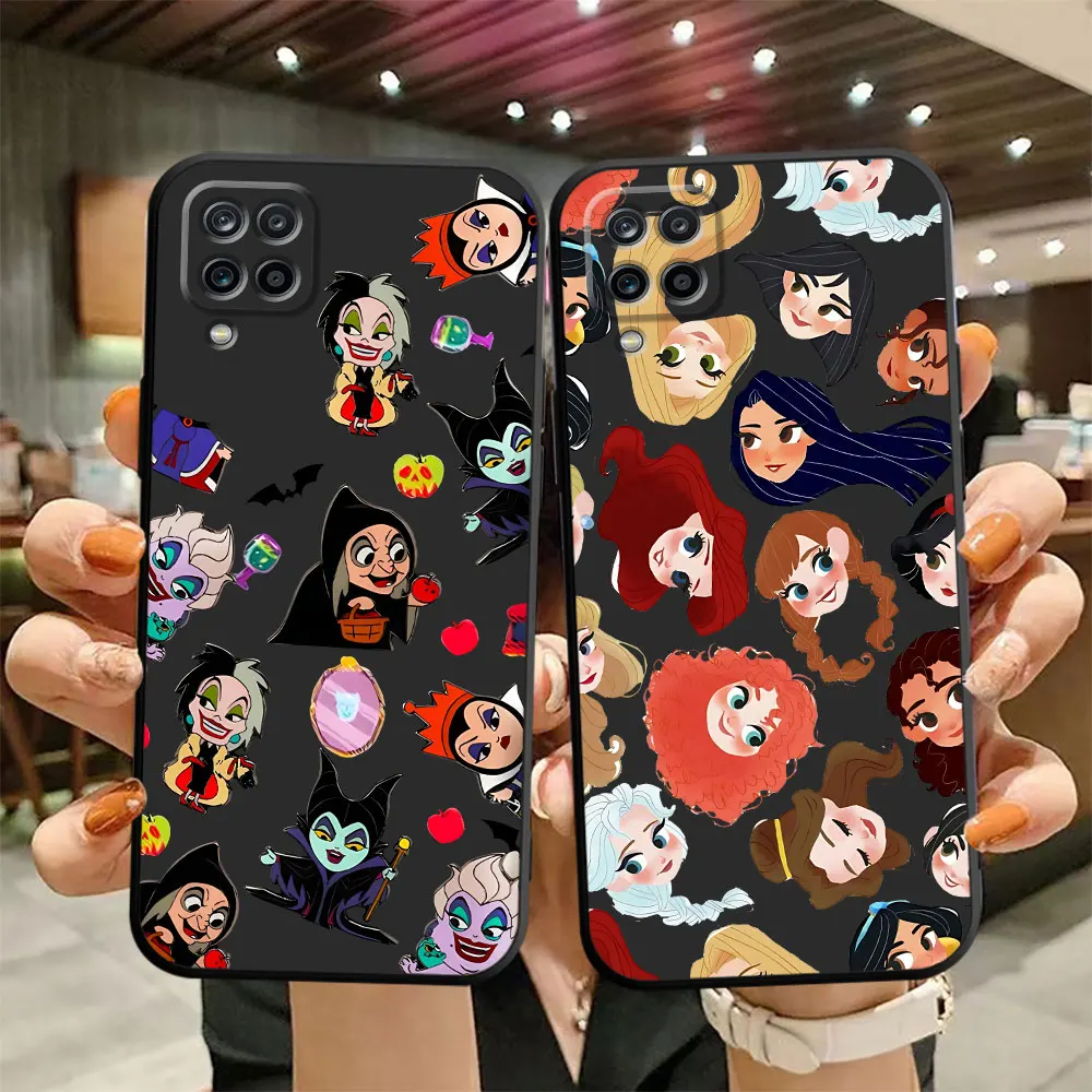 Disney Princess Cute Phone Case dla Samsung Galaxy A70 A03s A10 A10s A51 A04e A30 A02 A20e A01 A41 A04s A40 A02s A50 A03 Cover