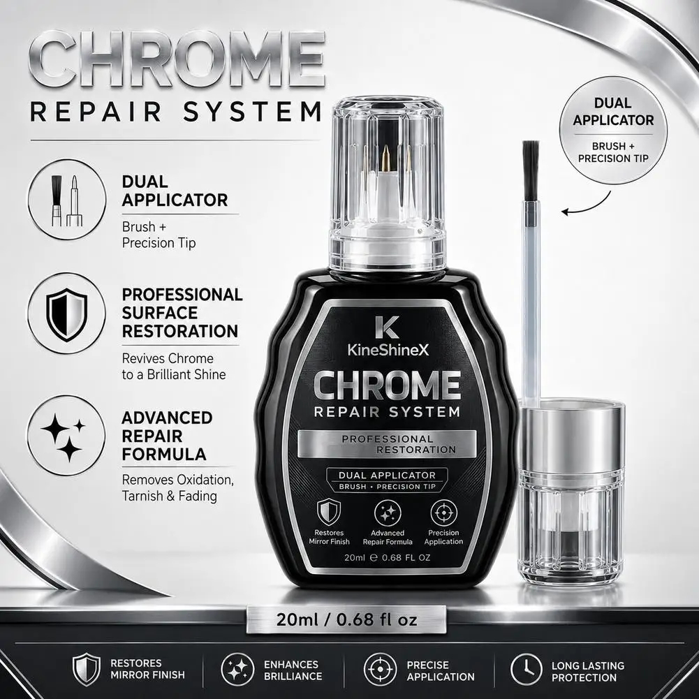Car Repair Solution Automotive Chrome Silver Repair Fluid High-Gloss Door Paint Restoration and Repair Paste Repair Bottle ﻿ ﻿