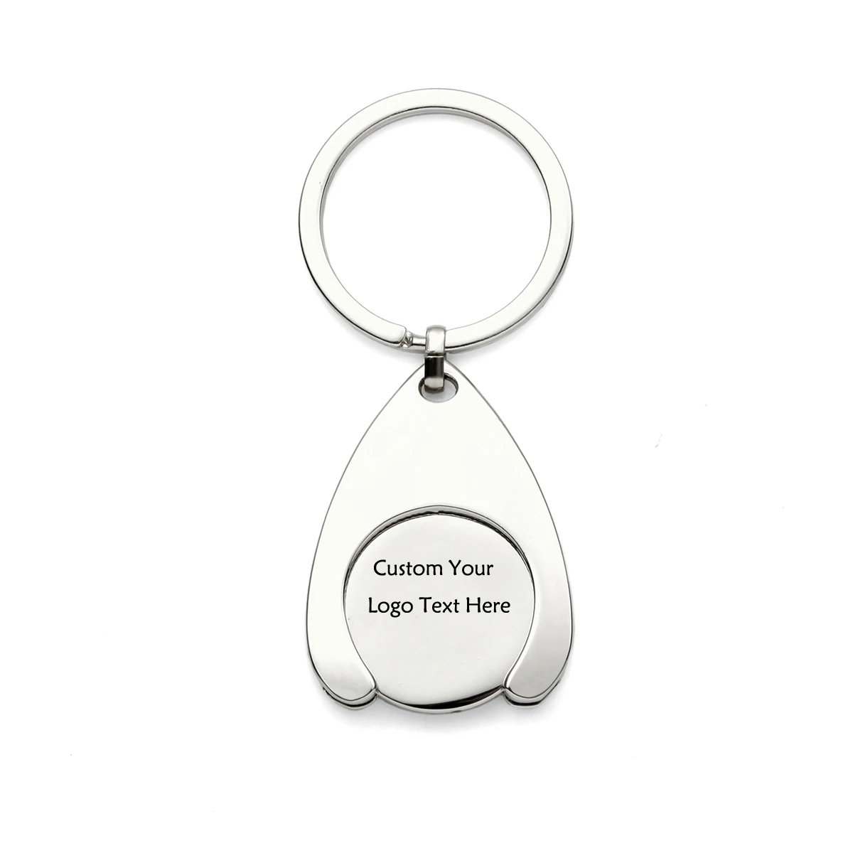 100Pcs Personalized Wedding Present For Guests Custom Detachable Trolley Token Coin Keychain Keyring Bulk Advertising Gift