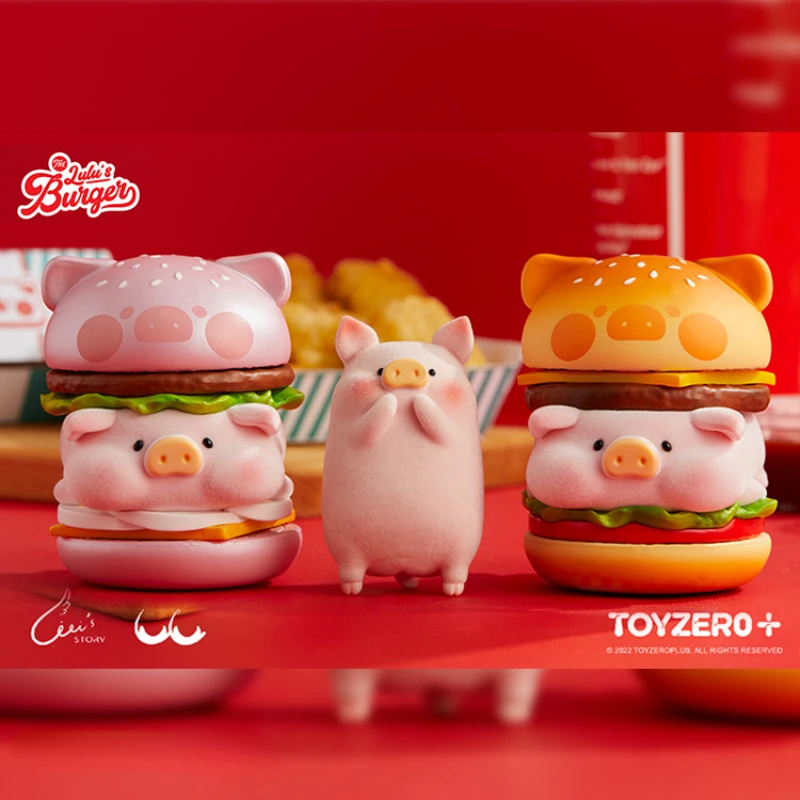 

Canned Lulu Pig Hamburger Series Limited Kawaii Surprise Doll Anime Figure Model Toys Girl Gift Mystery Box