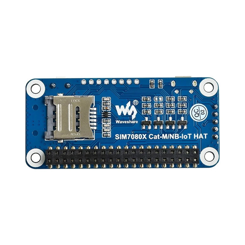 Плата Waveshare NB-Iot/Cat-M(EMTC)/GNSS для Raspberry Pi на основе SIM7080G, глобальное применение, Встроенный USB-интерфейс