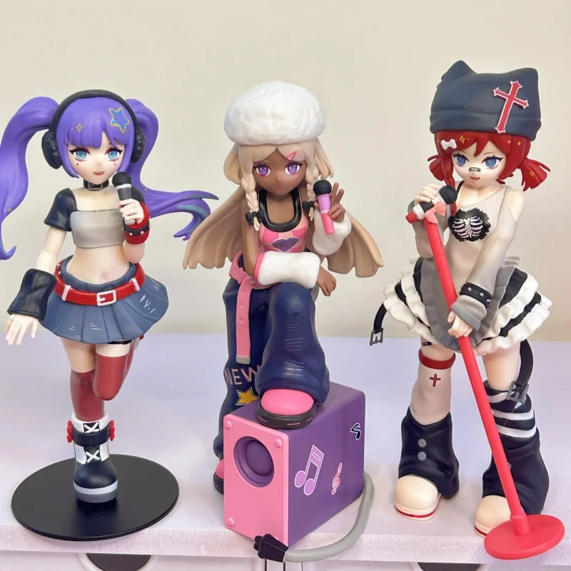 Haee Girls Song Stage Series Blind Box Kawaii Anime Figure Girl Group PVC Doll Trendy Play Handmade Desktop Ornament Gift