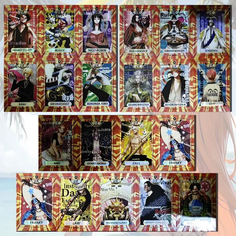 ONE PIECE UR card Monkey D. Luffy Boa Hancock Sanji Usopp Nico Robin Portgas D Ace boy Toy collection Birthday Christmas gift