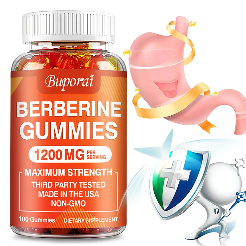 

Berberine Gummies 1200MG - Boosts Immunity, Promotes Digestive Health, Improves Bodily Functions, Increases Energy Levels