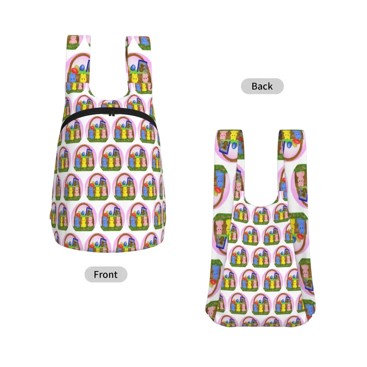 Easter Peeps Backpack Student Storage BookBag Children School Bag Laptop Shoulder Bags for Men Women
