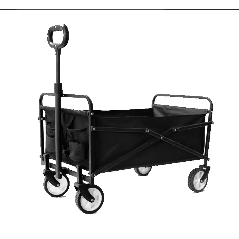 Outdoor Portable Cart Foldable Large Capacity Multifunction Adjustable Handcart Camping Wagon Trolley Beach Handle Picnic Cart