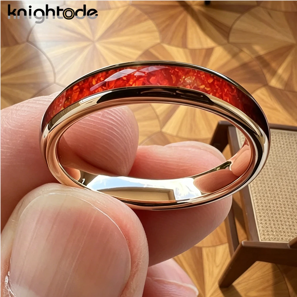 4mm Gold Silvery Rose Black Tu - Women'S Fashion Rings Gold 评论和价格