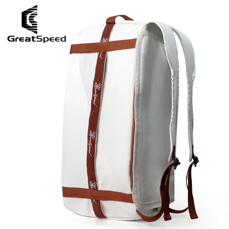 Light Luxury Tennis Racquet Backpack Men Women White Wimbledon Type Squash Badminton Tennis Racket Bag Gym Pilates Shoulder Bags