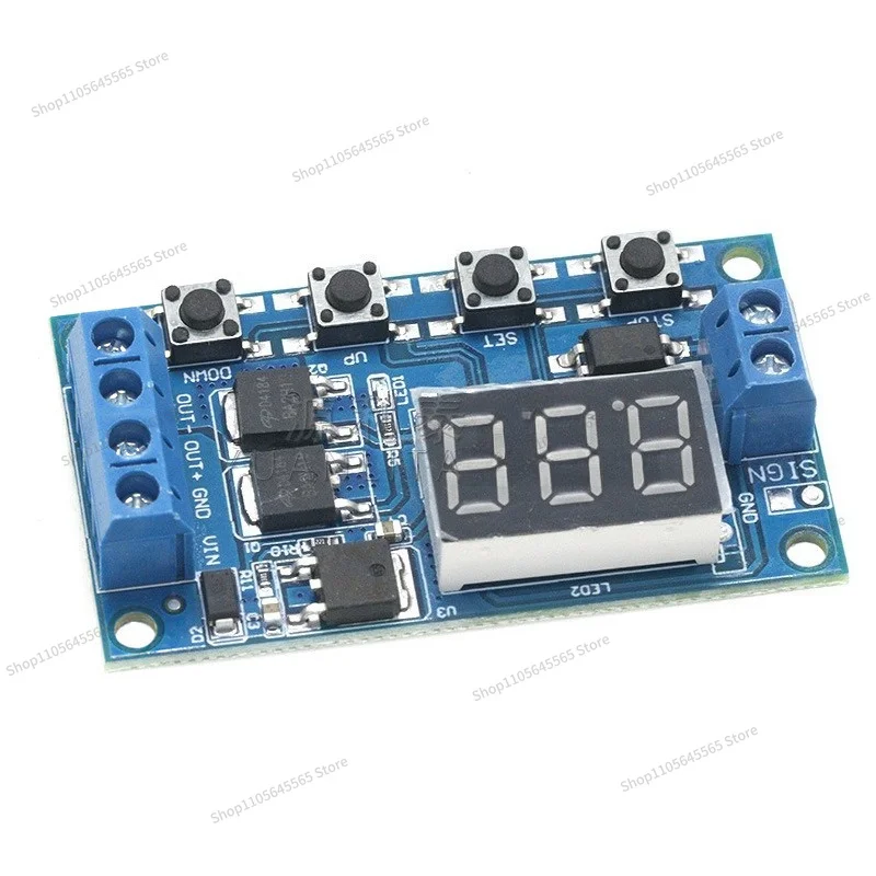 For Trigger Cycle Timing, Delay Switch Circuit, Dual MOS Board Instead of Relay Module 12 24V