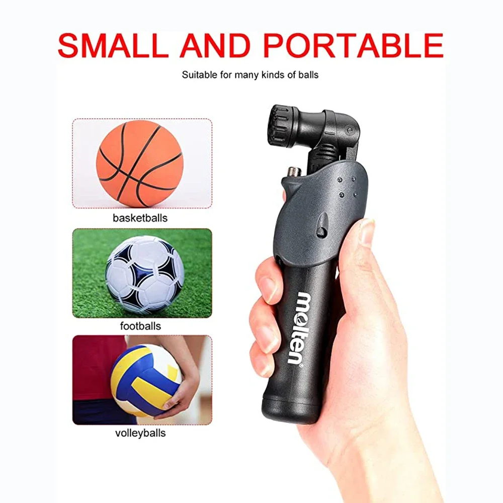 

Molten Pump Ball Pump Inflator with Push Pull Inflating System Portable Hand Air Pumps for Volleyball Basketball