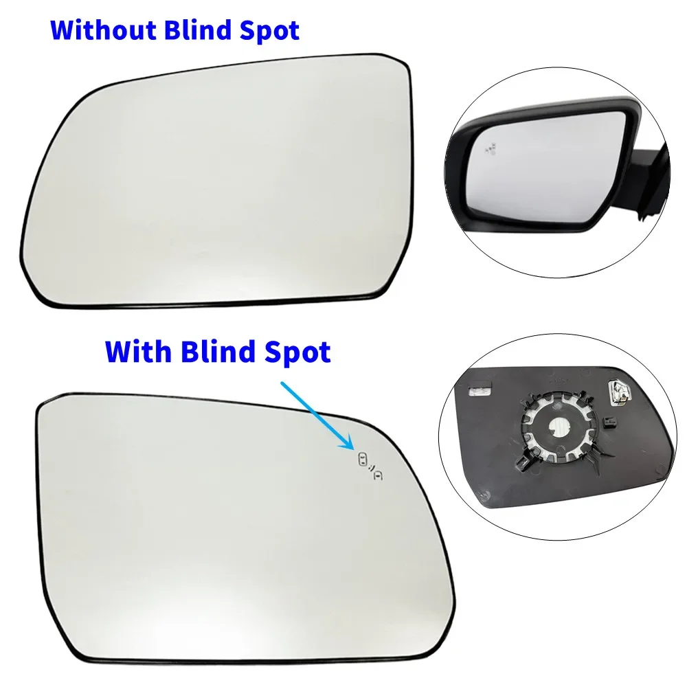 

1PCS For Ford Ranger 2023 2024 2025 Left/Right Side Door Wing With Heated Blind Spot Mirror Glass Mirror Lens Car Accessories
